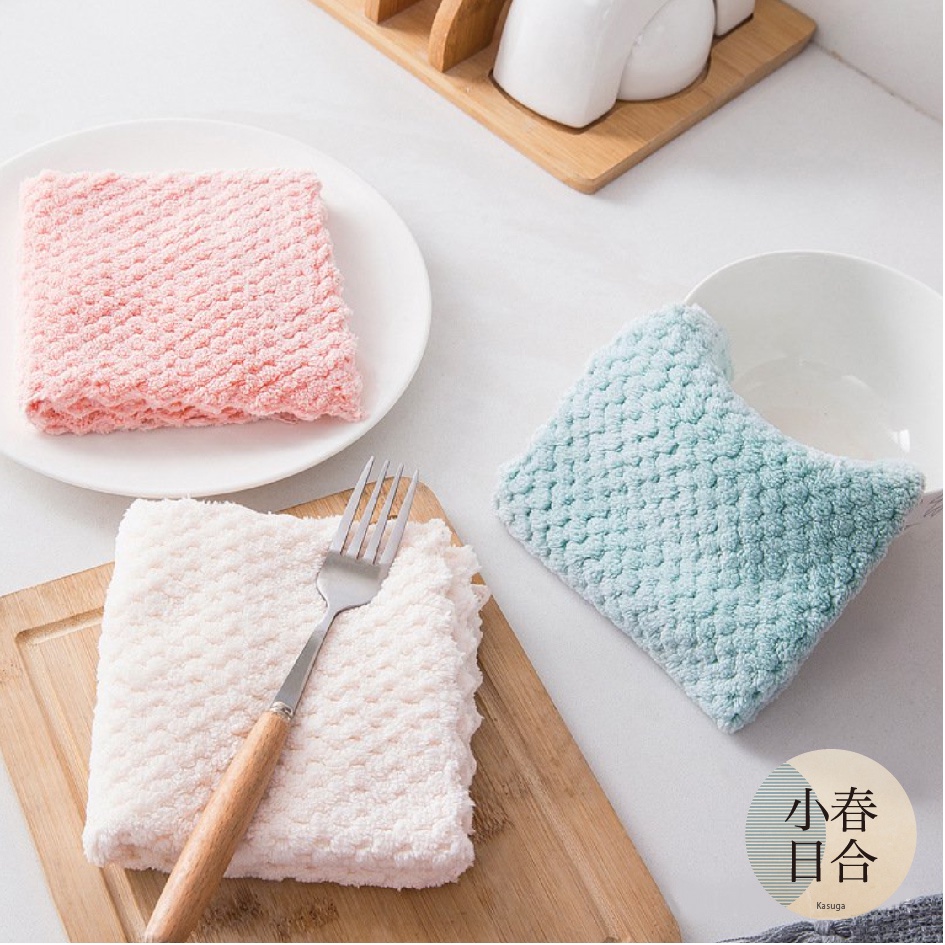 多功能抹布。四色隨機出貨。單條。乾濕兩用。洗碗巾。家務。清潔打掃。【小春日合x材料坊】:圖片 3