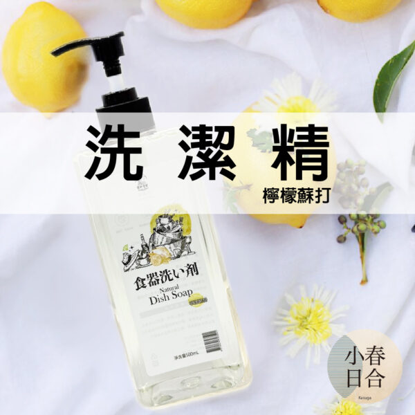 豪斯克寧洗潔精/洗潔精補充瓶。檸檬蘇打。MIT。好沖洗不殘留。